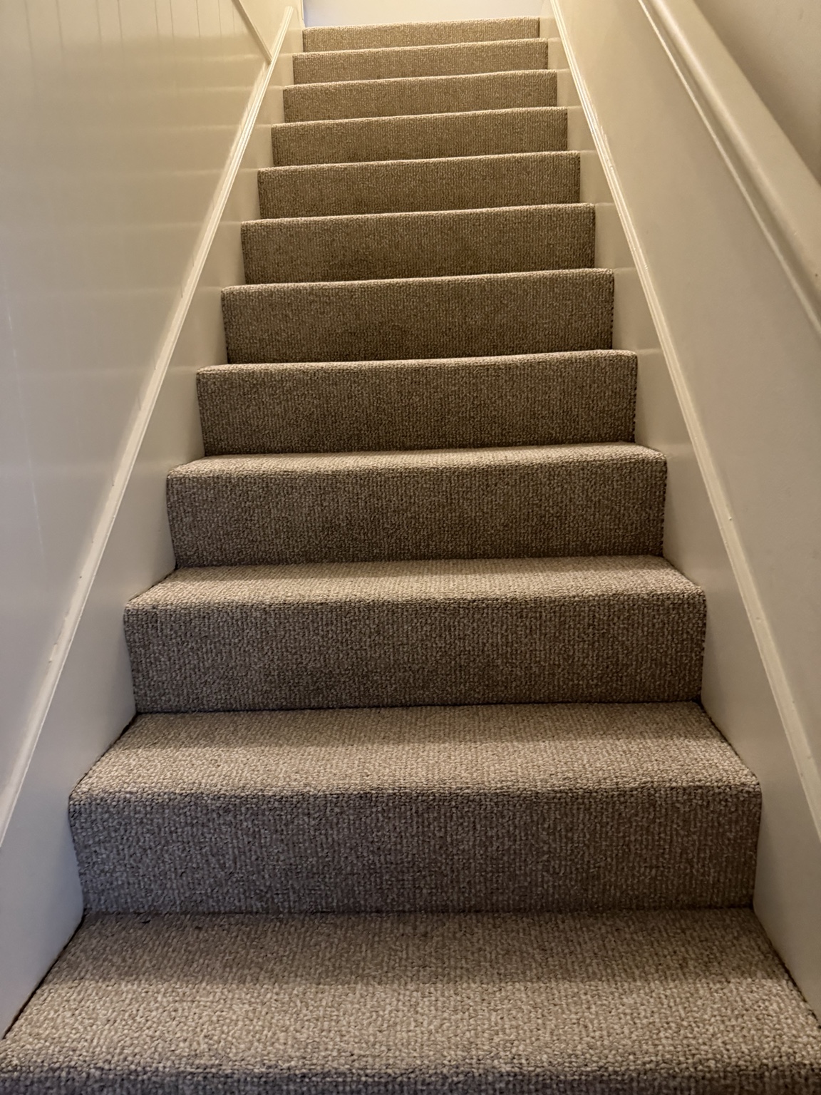 Stairway wall and trim painting project